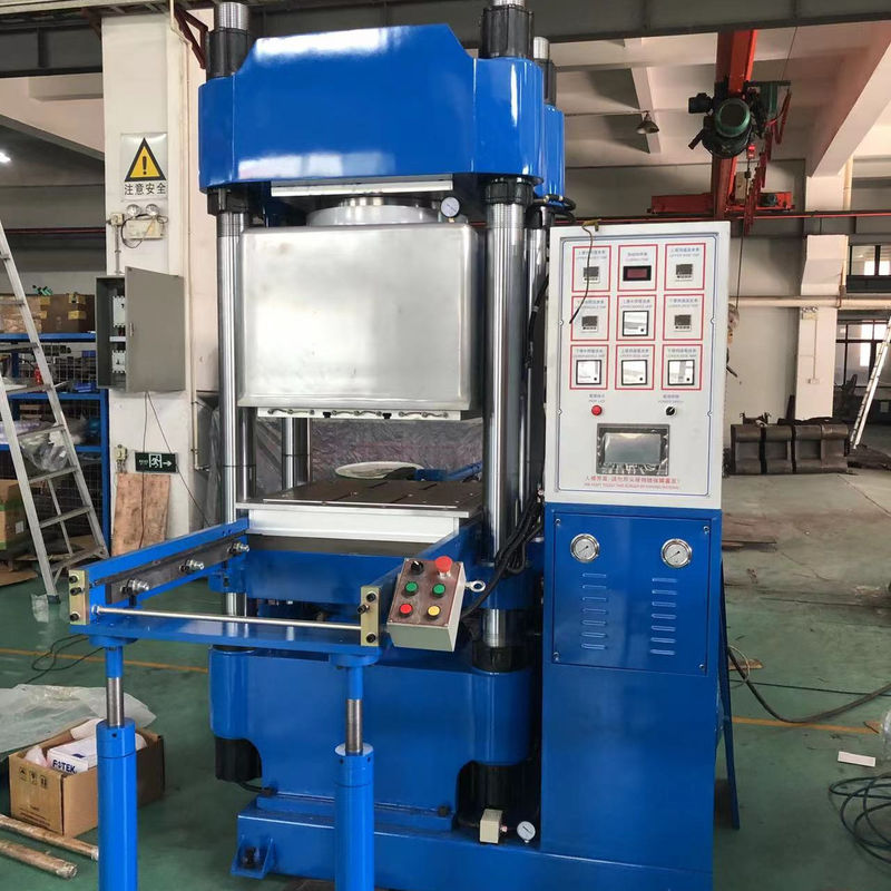 singola bottiglia pieghevole di vulcanizzazione di gomma della ciotola del silicone della macchina di formatura di compressione di vuoto del posto di lavoro 300ton