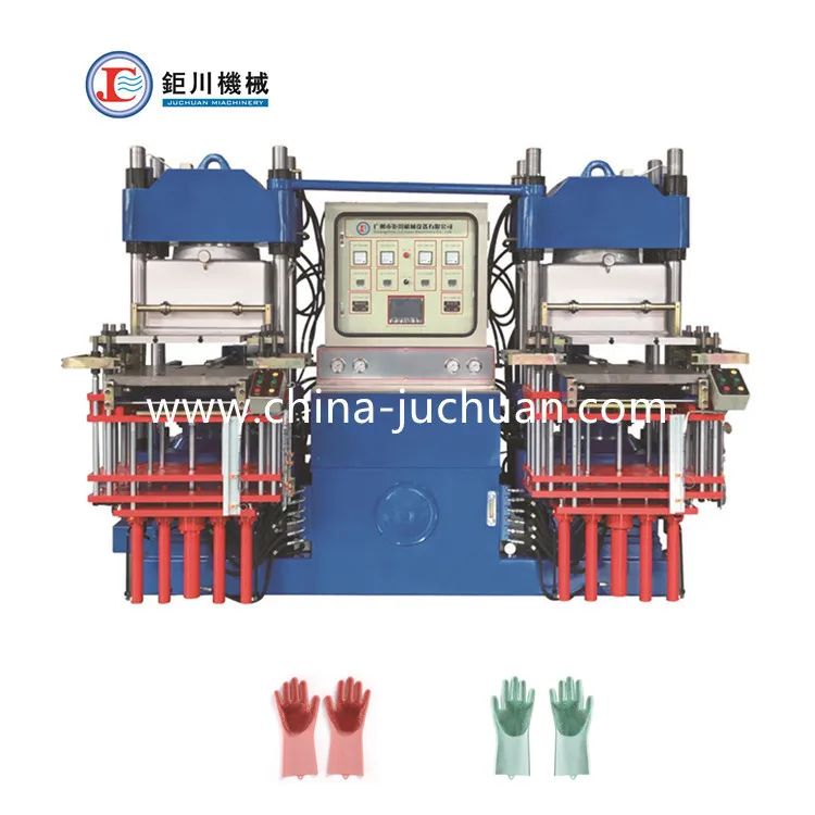 Cina Prezzo di fabbrica Hydraulic Vulcanizing Hot Press Machine per la produzione di guanti di silicone di gomma