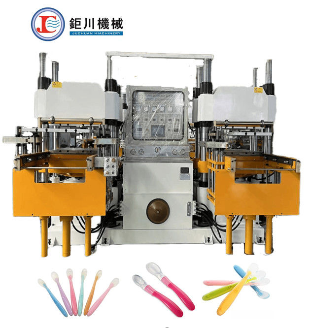 Cina Prezzo di fabbrica e alta qualità 200 tonnellate di pressione idraulica Placca vulcanizzante macchina per la fabbricazione di cucchiaio di silicone bambino
